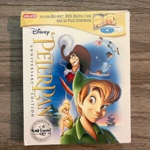 Disney Peter Pan Anniversary Edition with Red and Green Cover